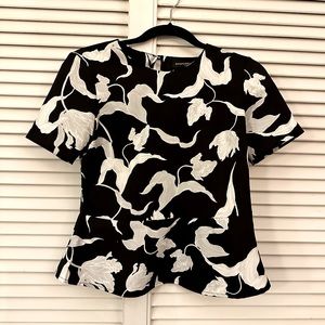 Banana Republic floral peplum blouse